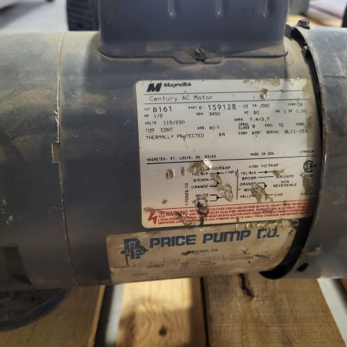 image of motor spec plate