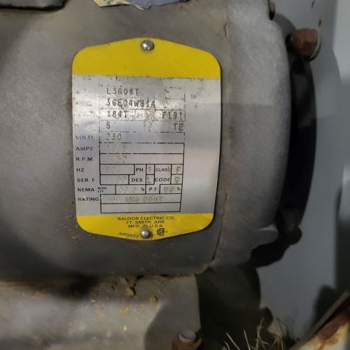 image of motor spec plate