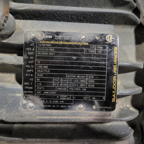 image of motor spec plate