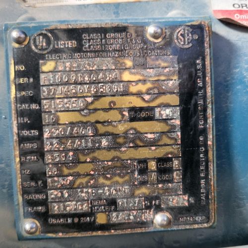 Pic of Spec Plate for Blower
