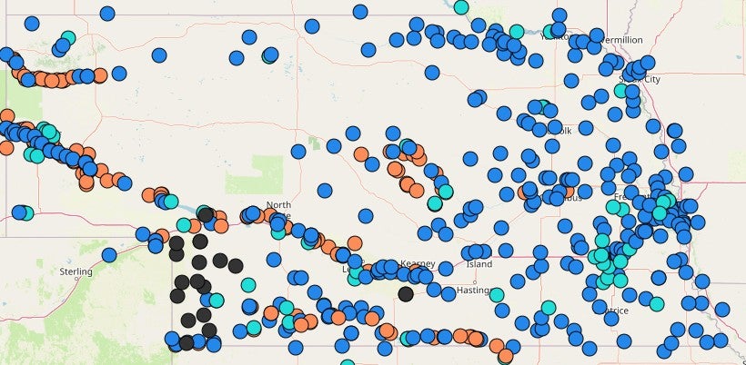 Streamgage map