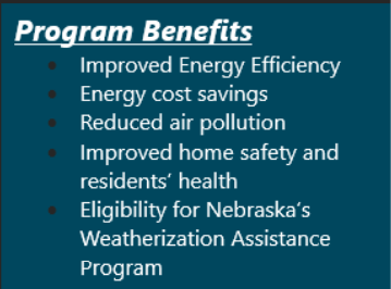 text box displaying program benefits