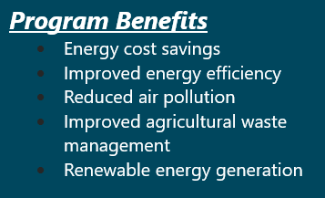 text box displaying program benefits