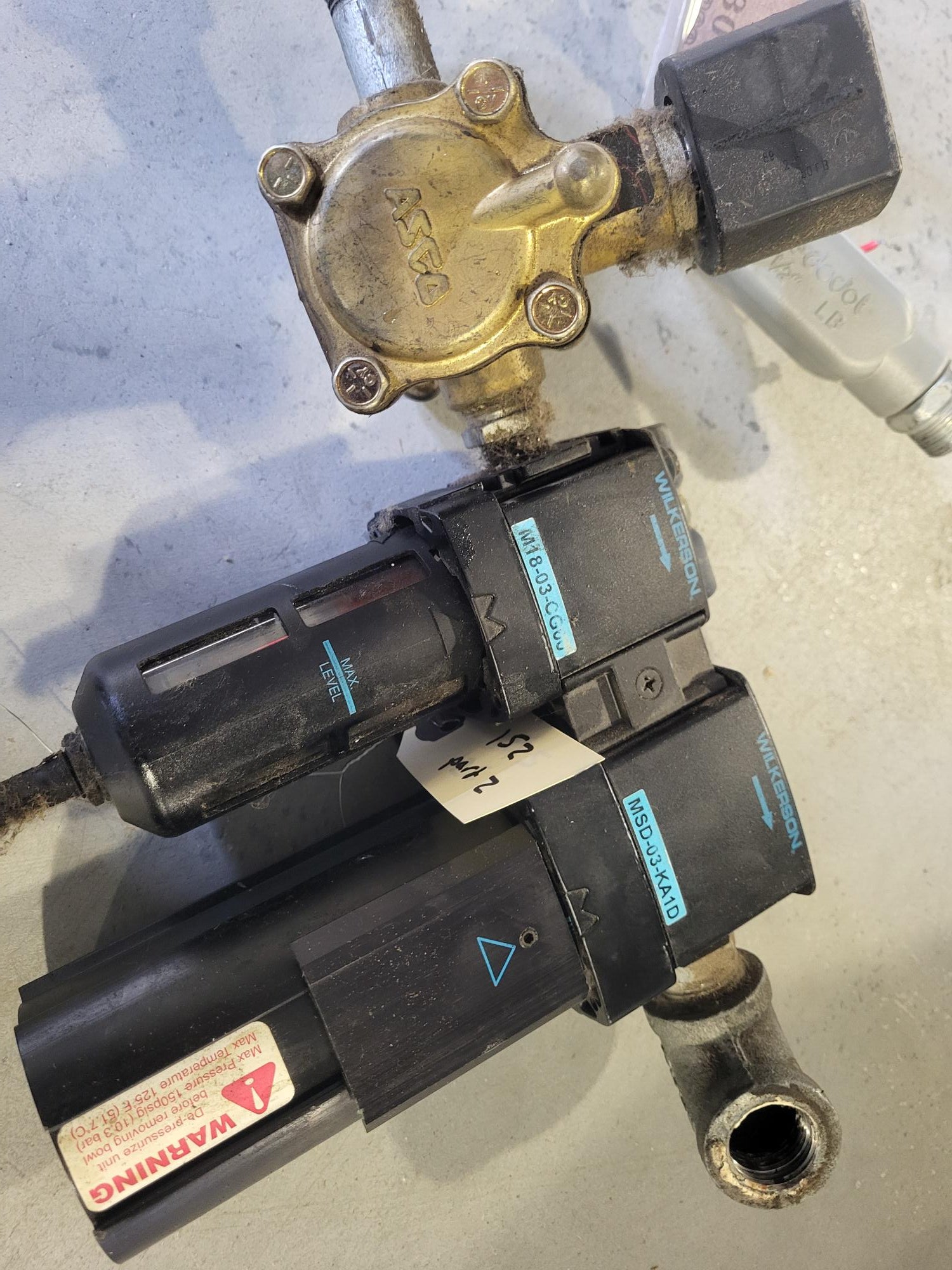 compressed air dryer serial number tag information