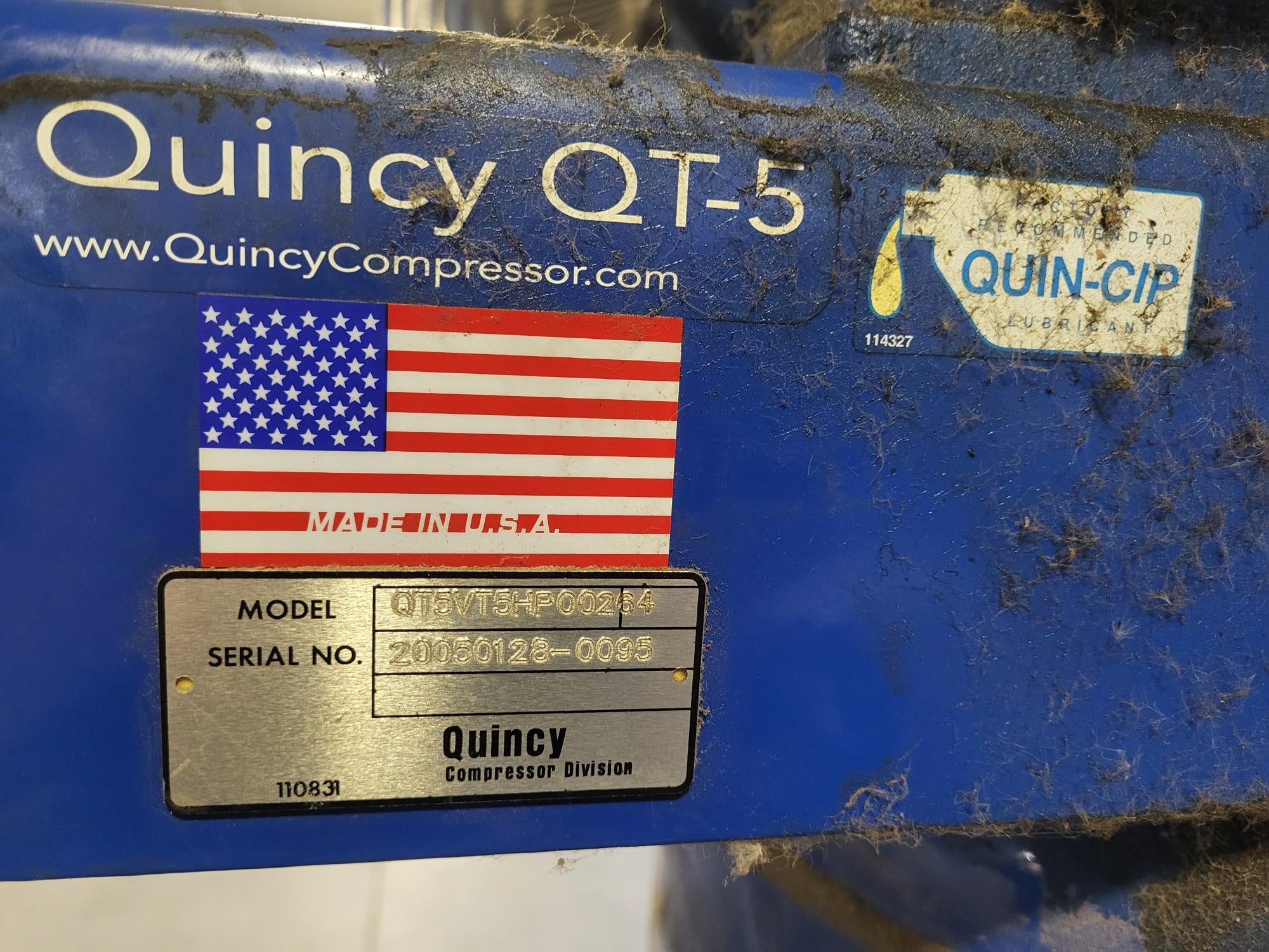 3HP, 3PH, 2-Stage Compressor serial tag