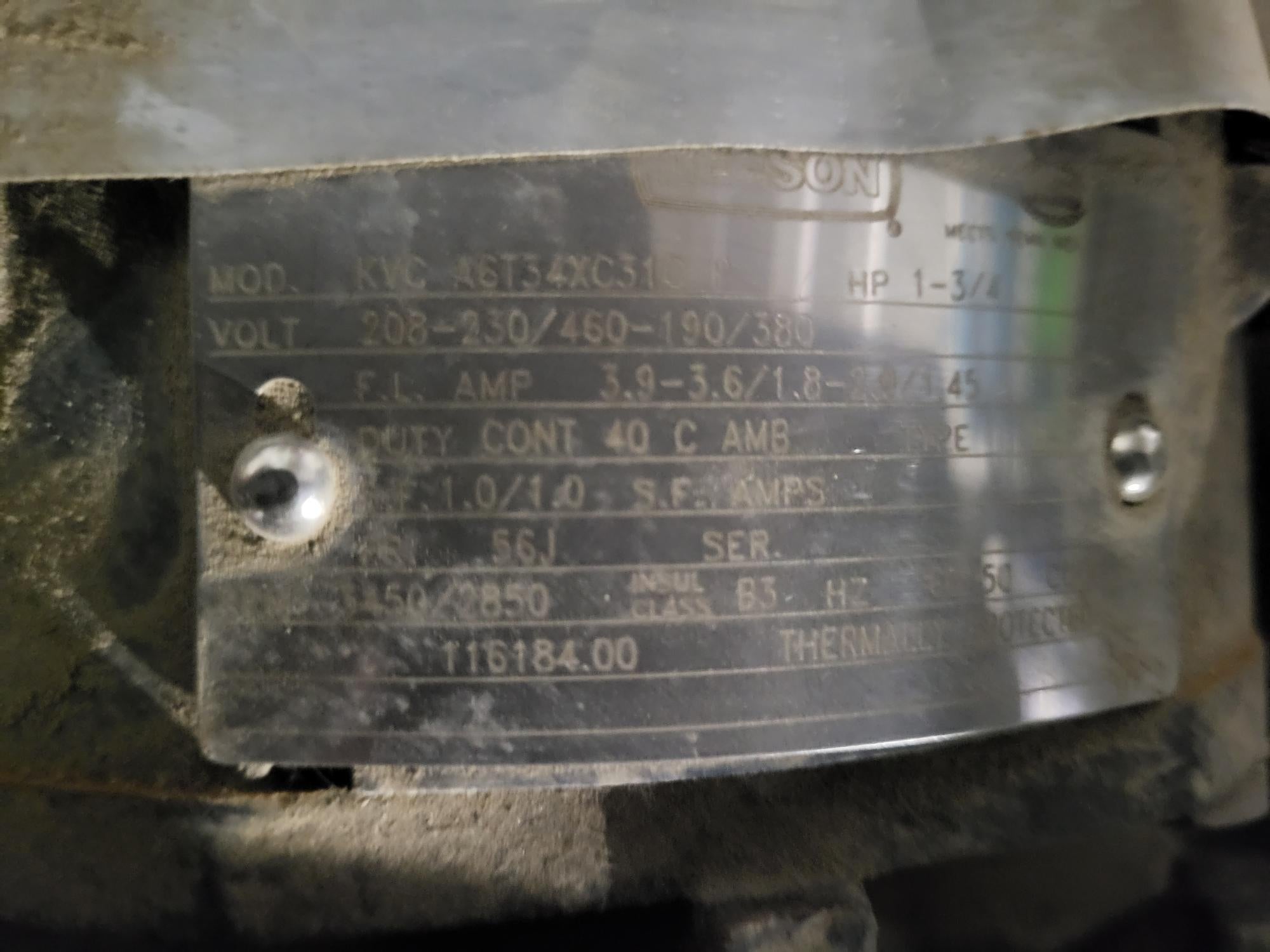 1HP, 3PH, 208-230/460V