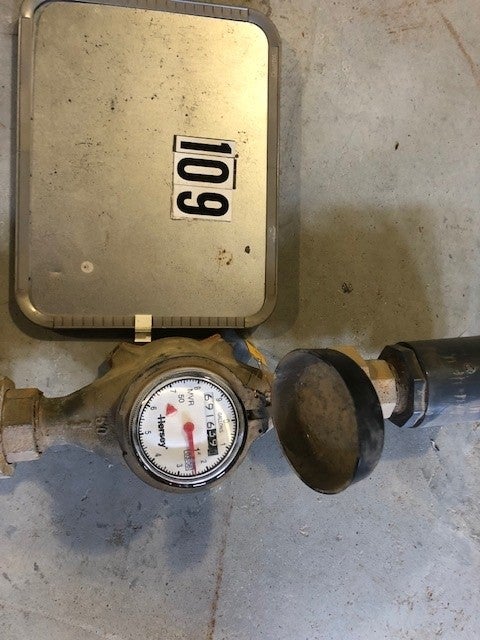 Flow through water meter