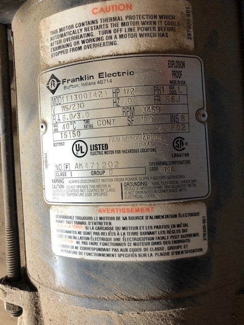 Compressor - Busch Mink MM 1104, Blower - 0.5 HP, Last Site IIS# 9733