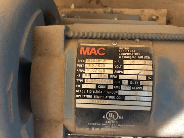 Compressor - Busch Mink MM 1104, Blower - 0.5 HP, Last Site IIS# 9733