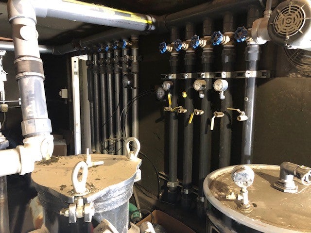 5HP, 3PH Ametek Rotron, 5HP, 3PH Marathon Powerex Oilless Scroll Compressor, Tank, XP Fan, Self Contained Job Box w/Control Panel