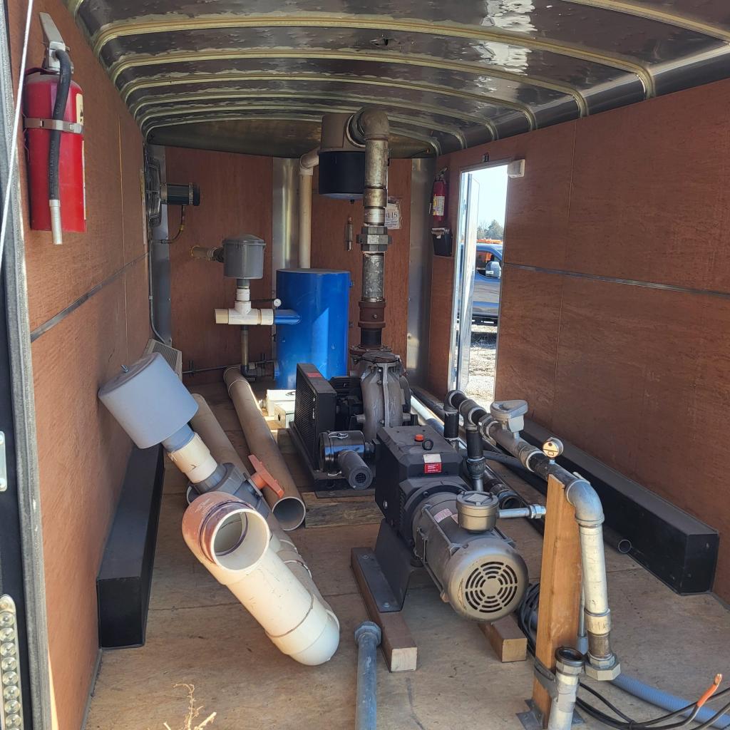 Last site - 43663; Gardner Denver C-DLR 150 (25) compressor w/10HP Motor, Turbotron 20HP blower motor, 