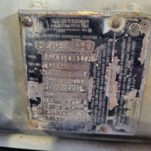 8HP, 3PH, 190-220/380-415V serial tag