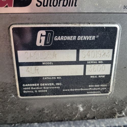 5HP, 3PH, Teco motor on Rotary Lobe service tag