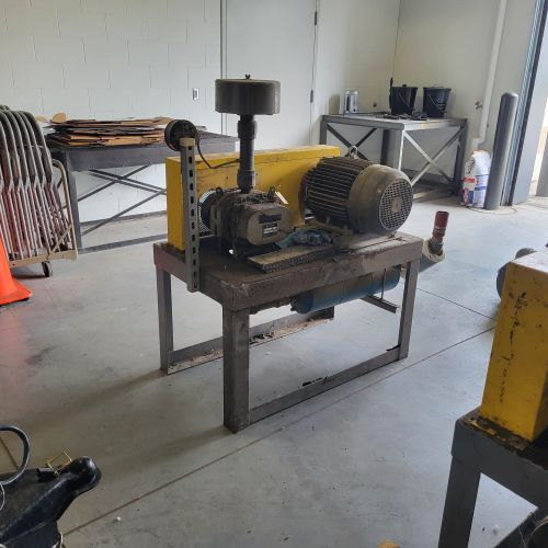 15HP, 3PH, Teco motor on Rotary Lobe w/silencer