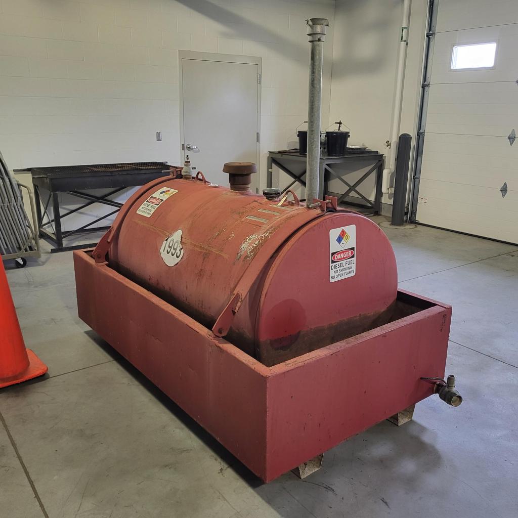 300-Gallon, Single-wall AST inside secondary containment