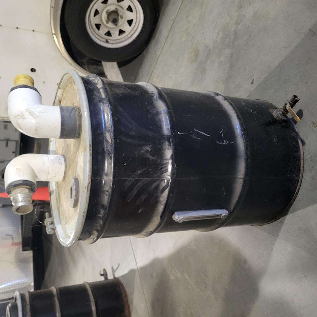 55-Gallon Steel KO-Tank, 2" Inlet/Outlet