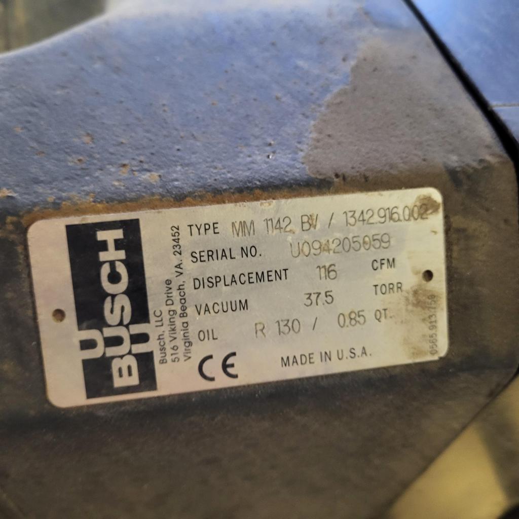 Rotary Claw vacuum blower serial number