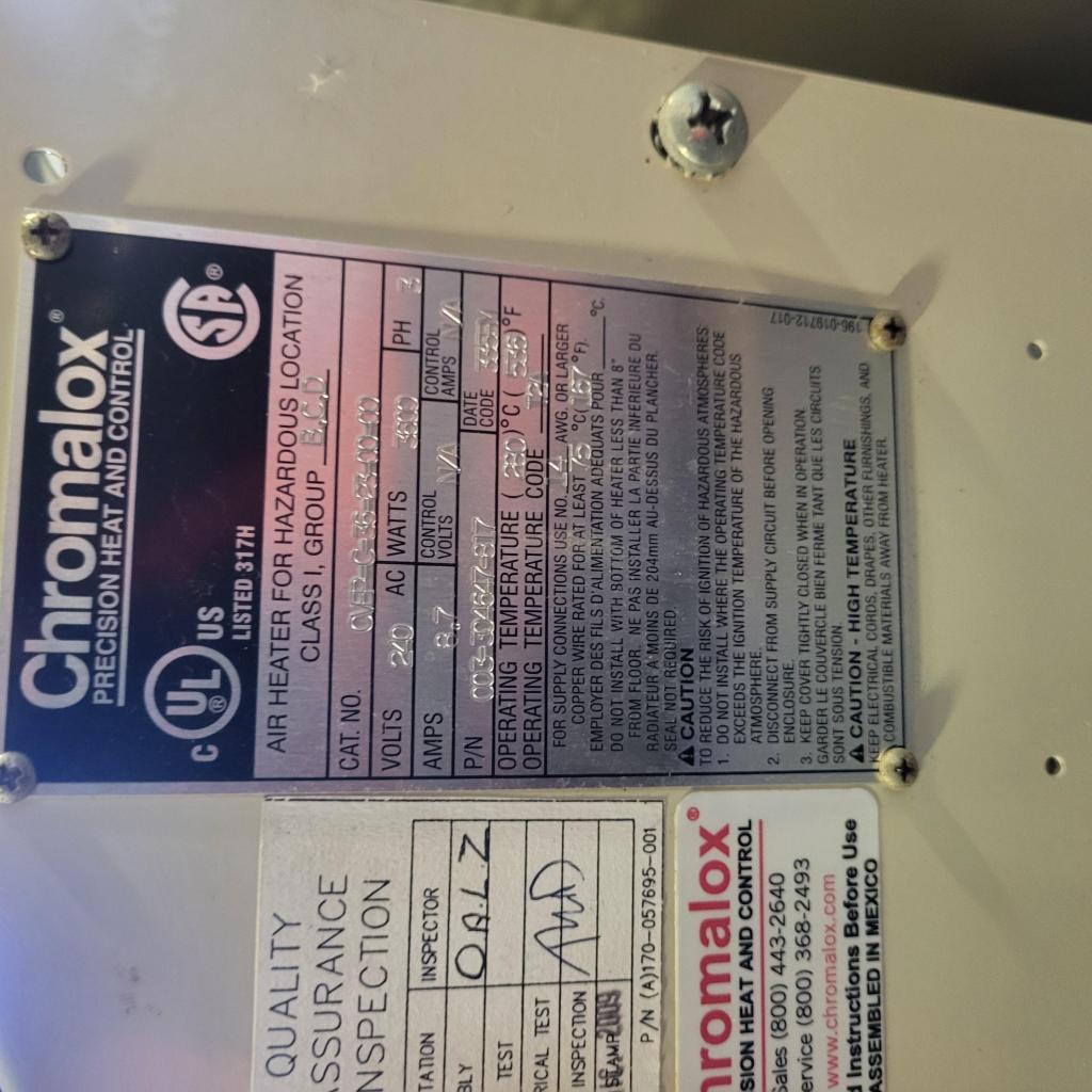 Chromalox Heater