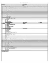 Example of Dam Inspection Form