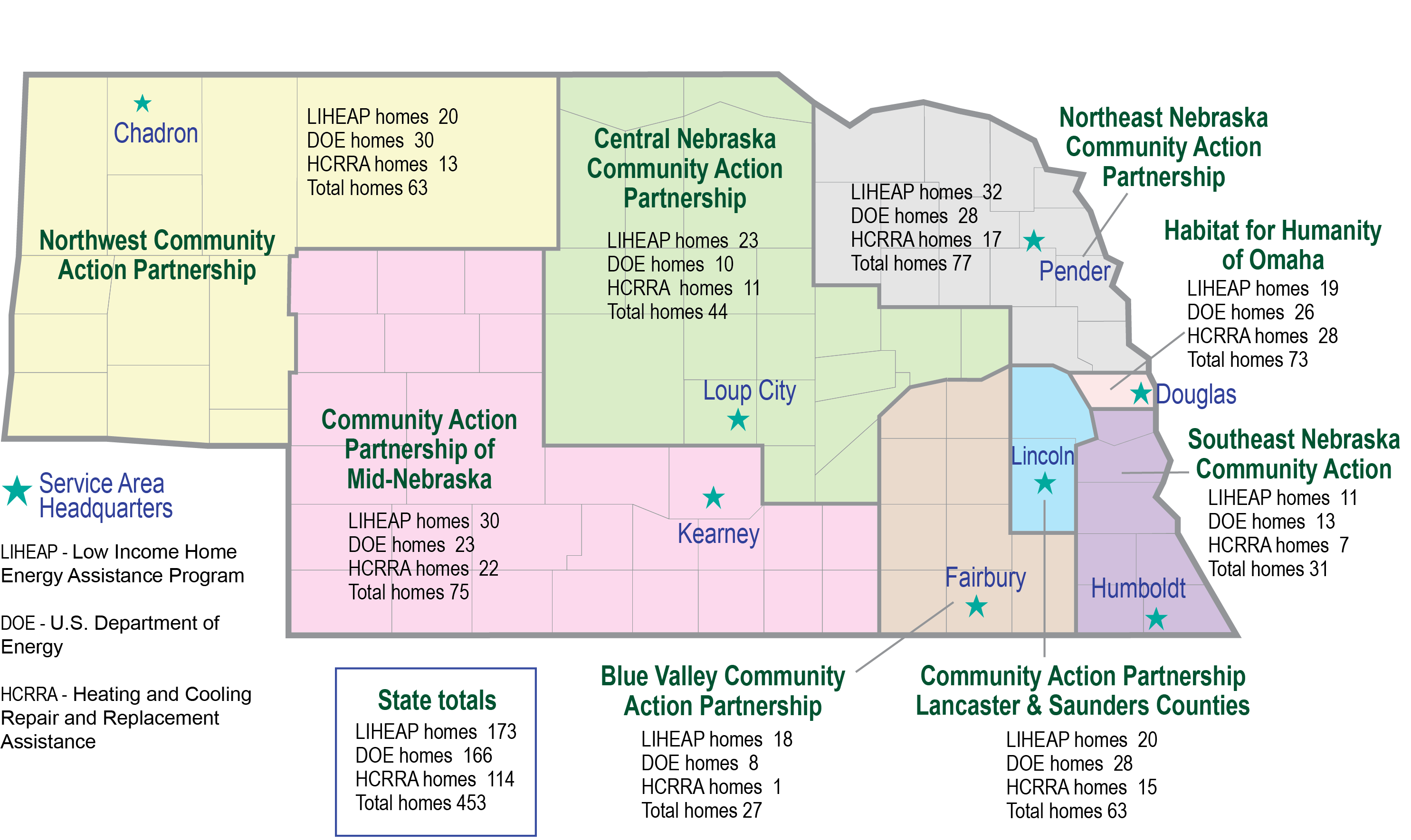 Local Weatherization Service Providers Map