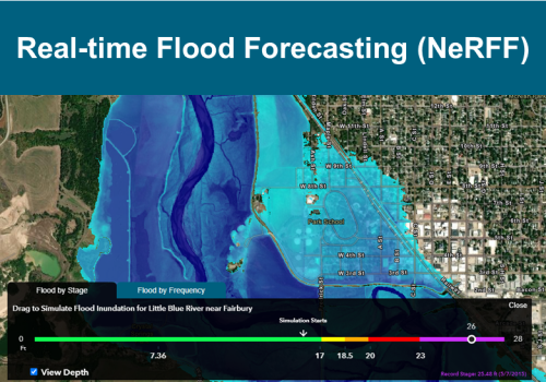 Real-time Flood Forcasting Map Picture with link