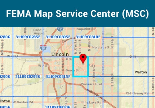 FEMA Map Service Center Map Picture with link