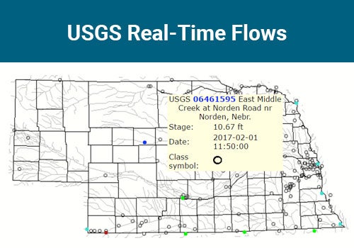 USGS Real-Time Flow Map Picture with link