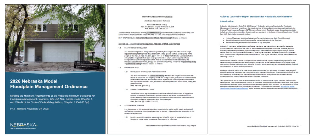 2026 Nebraska Model Floodplain Management Ordinance
