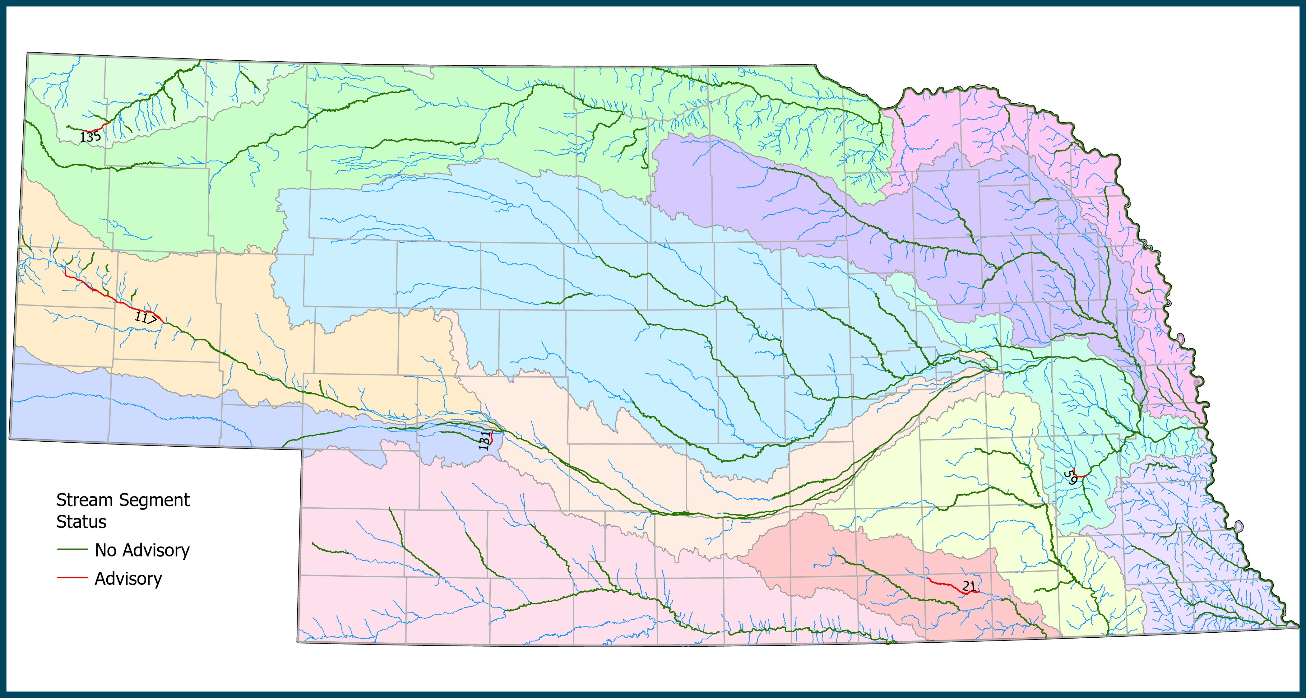 Stream Segment Status Map