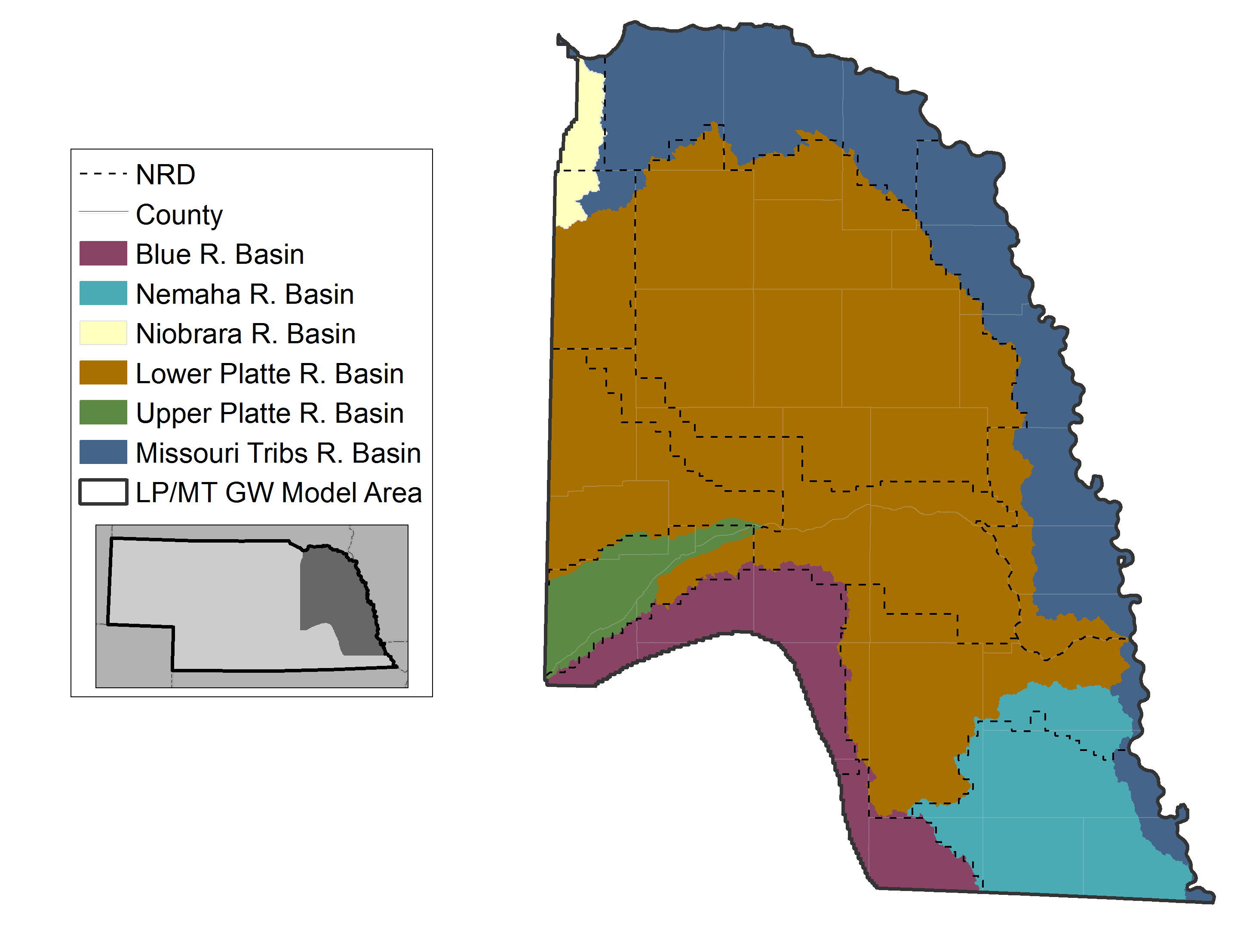 Lower Platte Missouri Tributaries Model